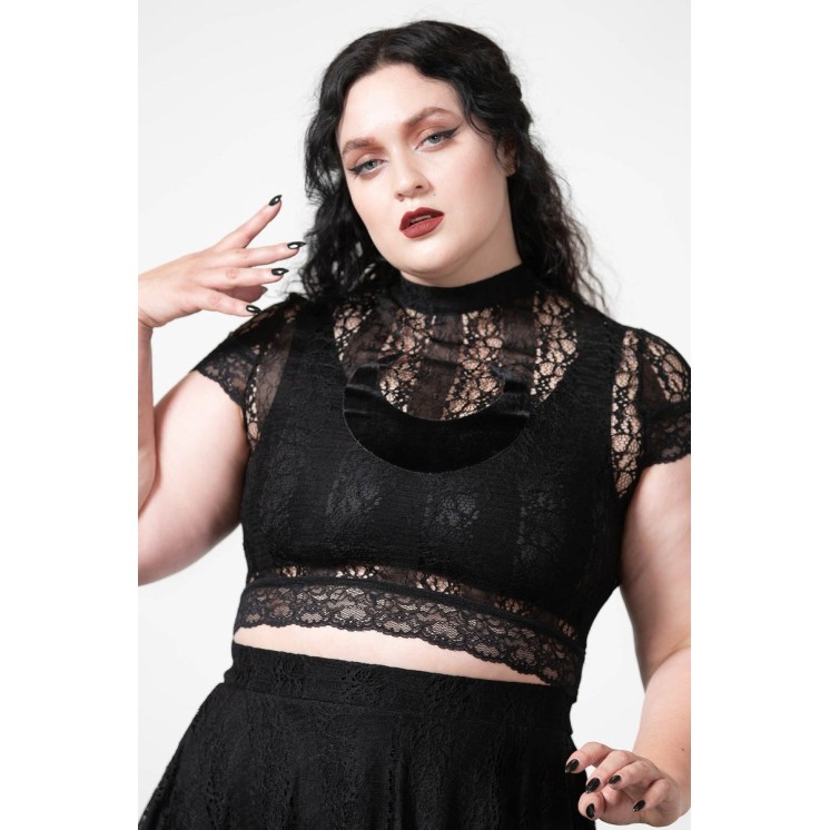 Moon Rays Lace Crop Top