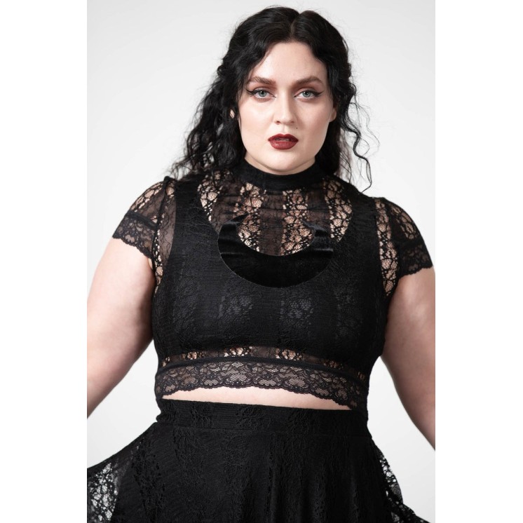 Moon Rays Lace Crop Top