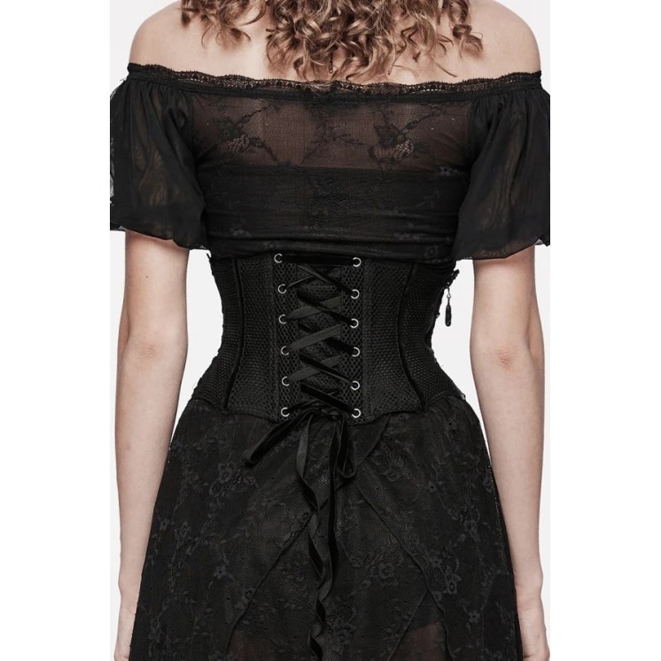 Elegant Lace Applique Cincher Corset