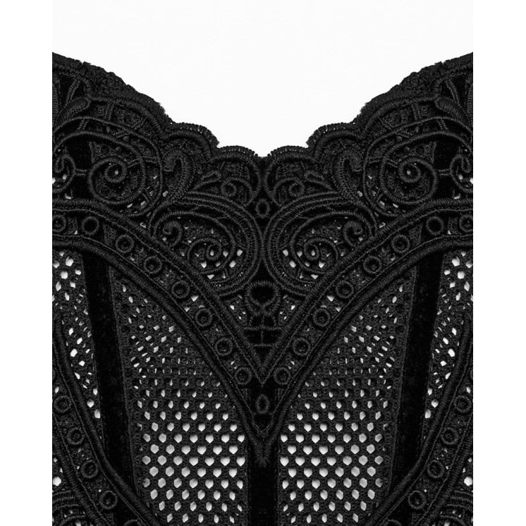 Elegant Lace Applique Cincher Corset