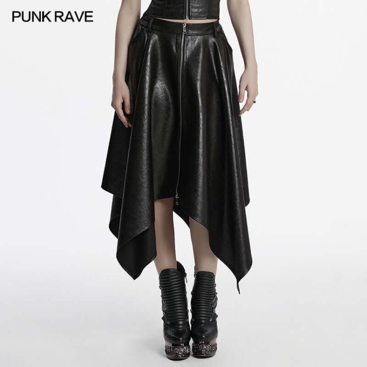 Myra Faux Leather Skirt