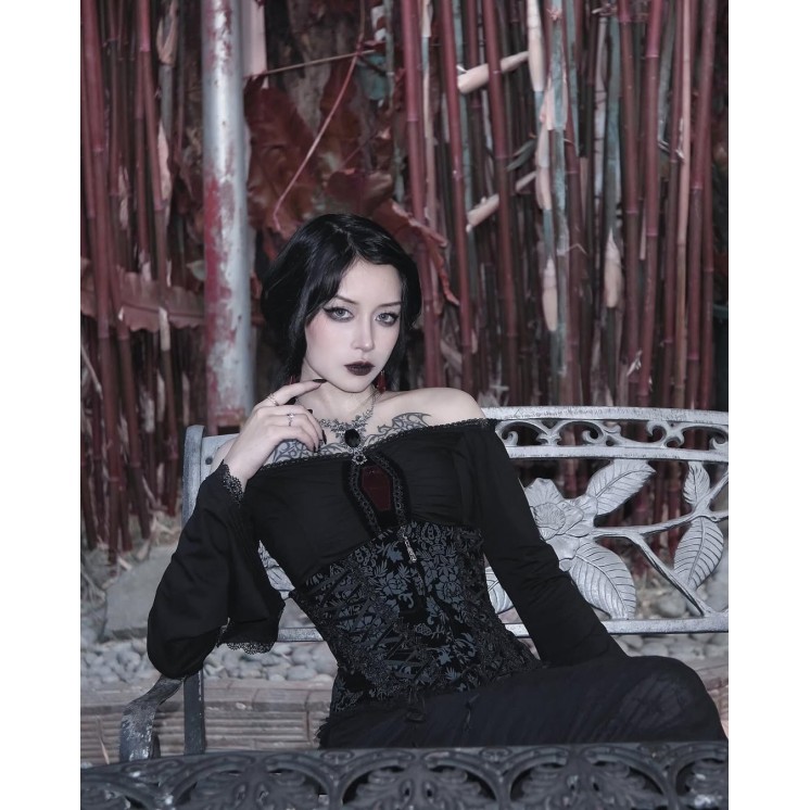 Victorian Damask Cincher Corset
