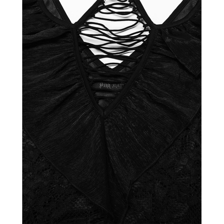 Gothic Floral Lace Dress