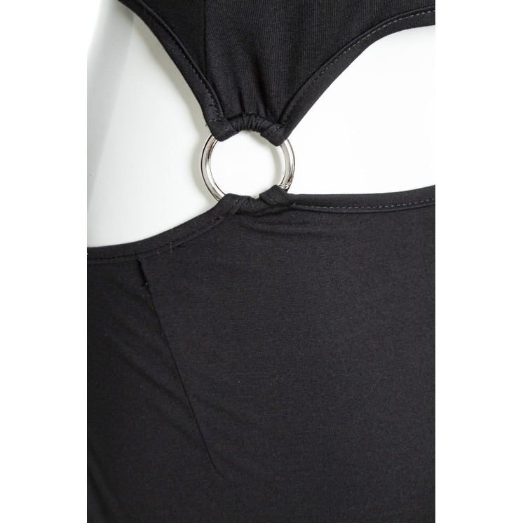 Gothic Strapless Crop Top Set
