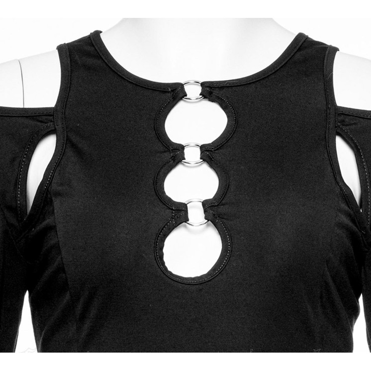 Gothic Strapless Crop Top Set