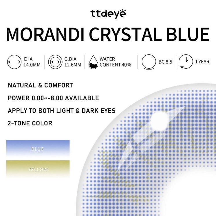 TTDEYE Morandi Crystal Blue