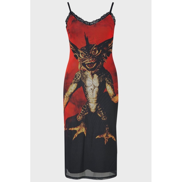 Gremlin Mohawk Mesh Midi Dress