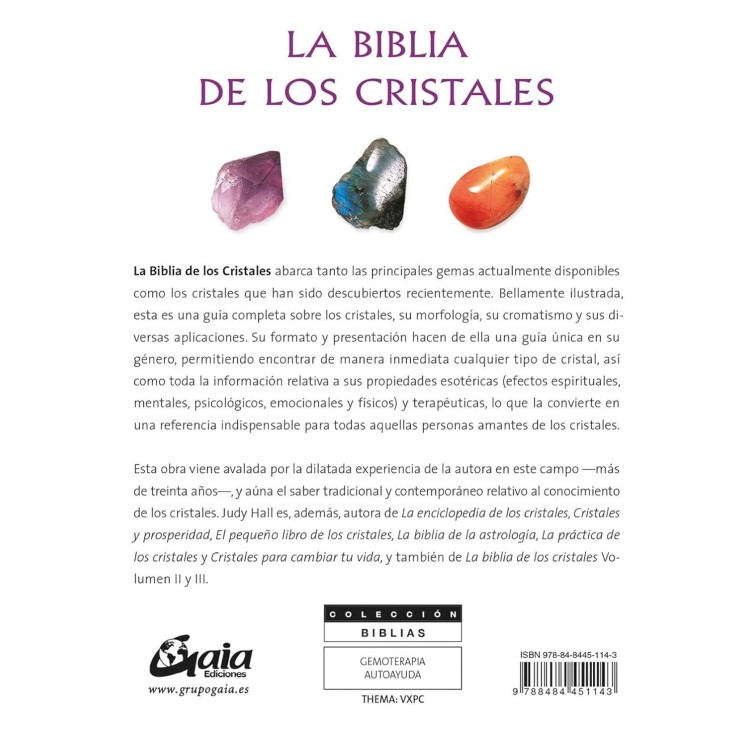 LA BIBLIA DE LOS CRISTALES: GUIA DEFINITIVA DE LOS CRISTALES