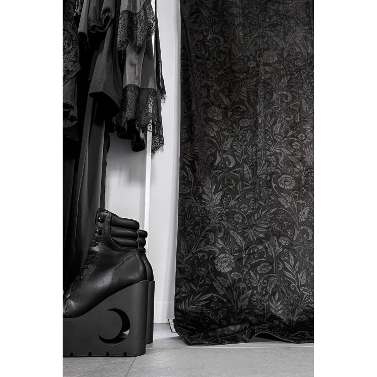 Moon Bloom Velvet Curtain