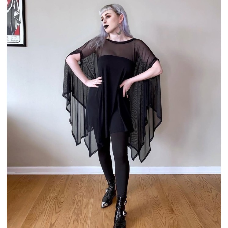 Mesh Rhiannon Flowing Tunic Top