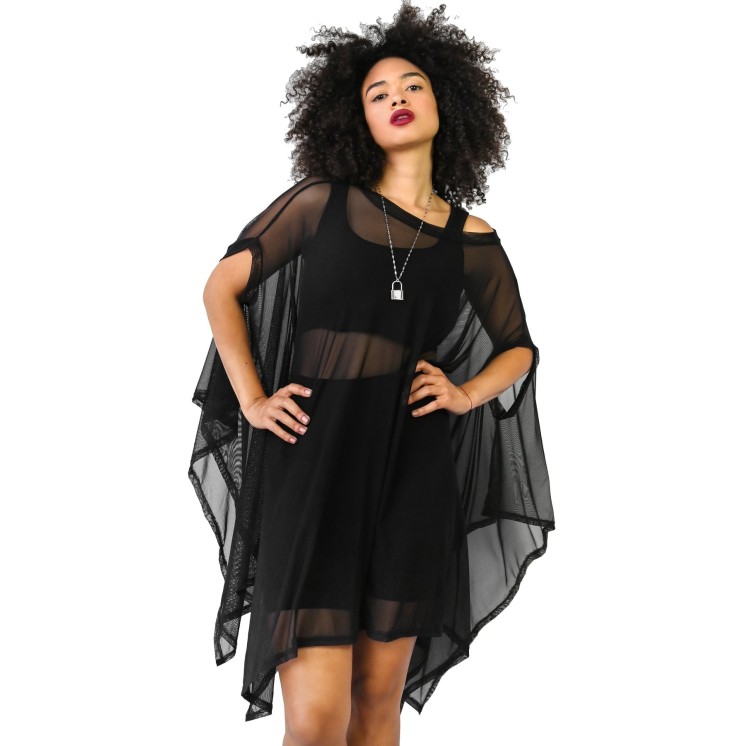 Mesh Rhiannon Flowing Tunic Top