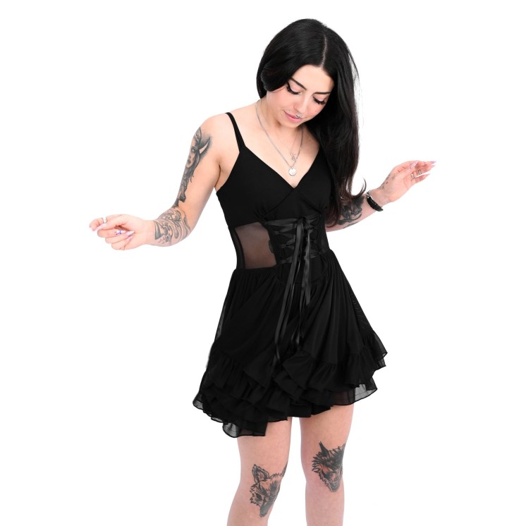 Melody Mesh Pleated Romper