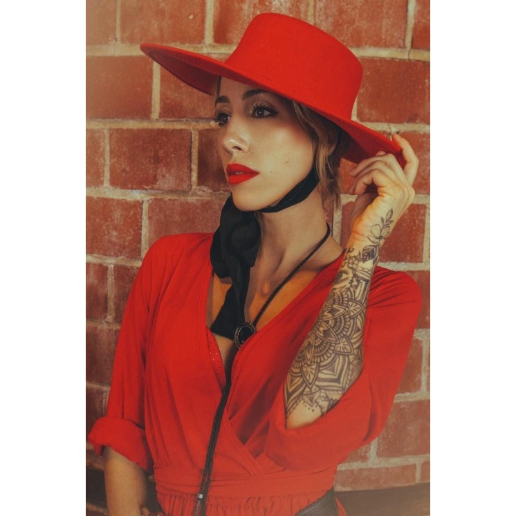 American Gothic Hat Red