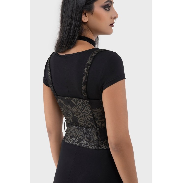 Malapas Underbust Corset Top [BLACK LILY]