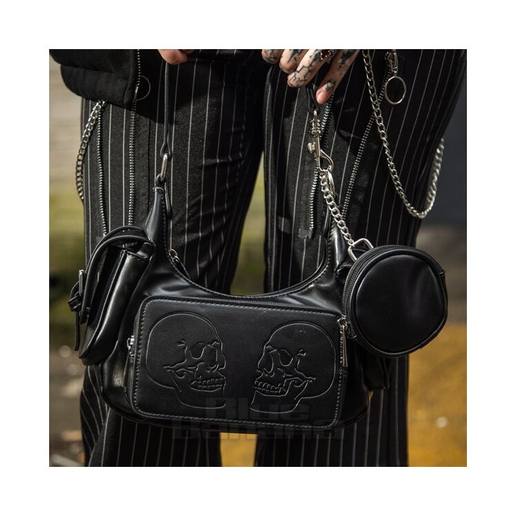 Black Twin Terror Shoulder Bag