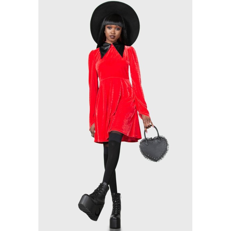 Cathedral II Skater Dress [RED]