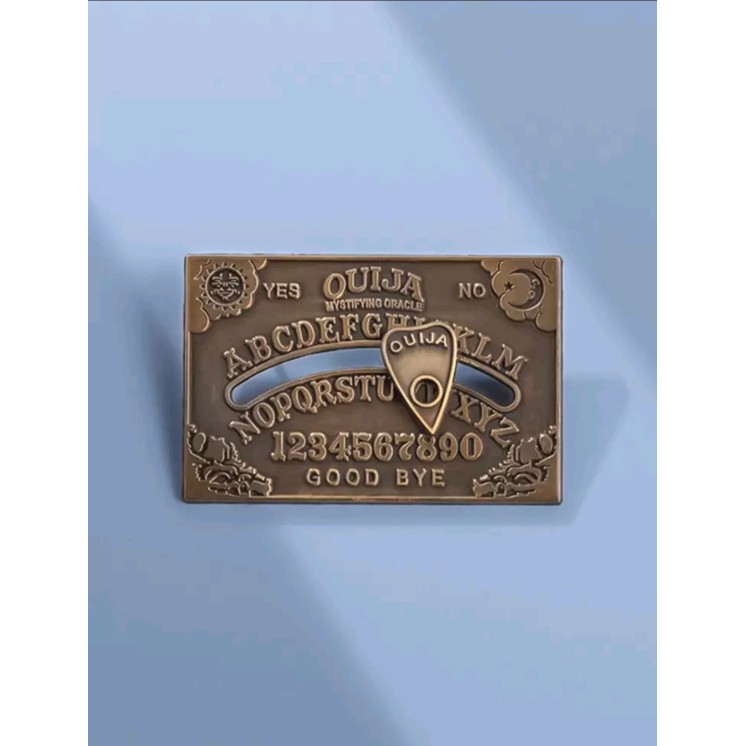 Pin estilo Ouija con diseño de sol y luna