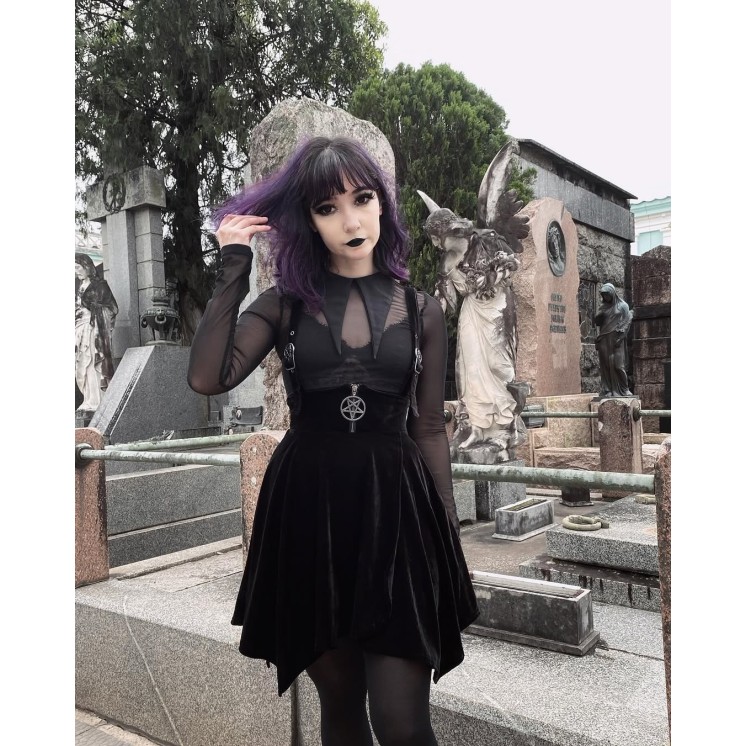 Vampfire Suspender Skirt