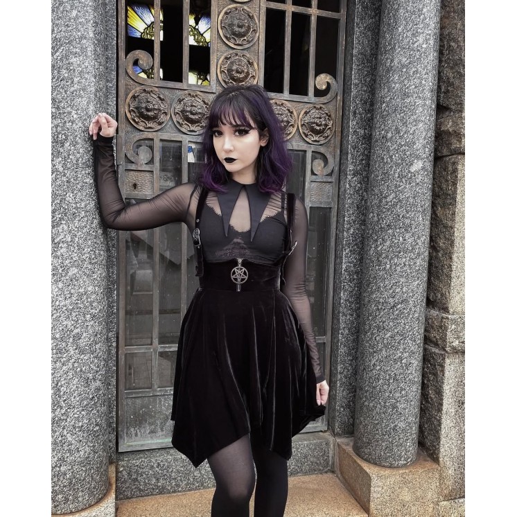 Vampfire Suspender Skirt
