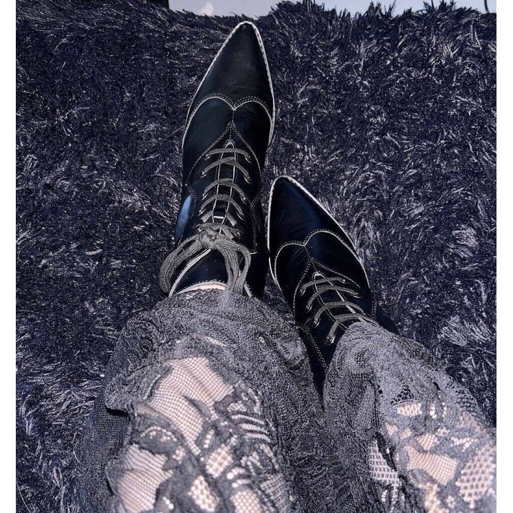 Raven Pointed-Toe Bootie