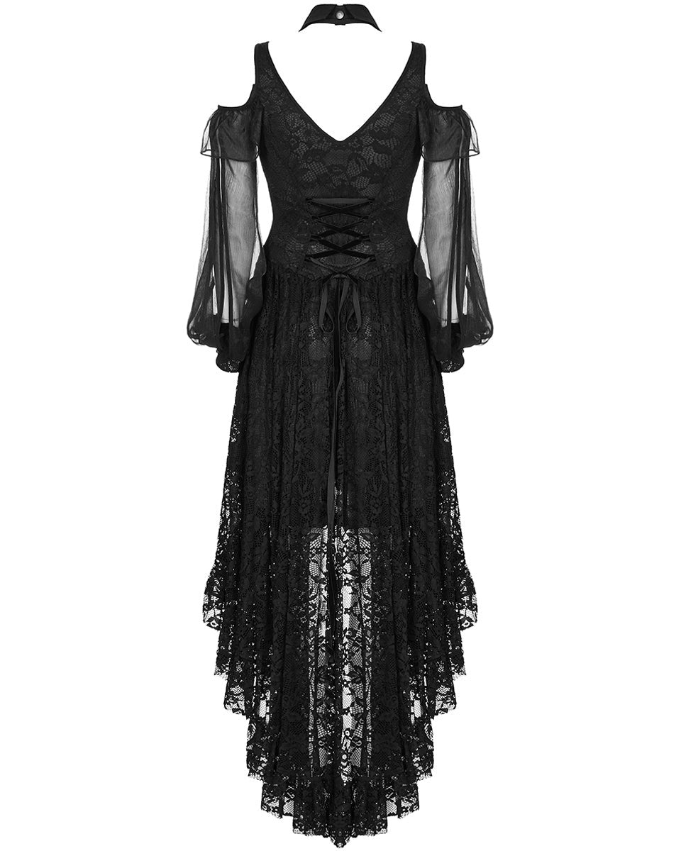 Gothic Floral Lace Dress
