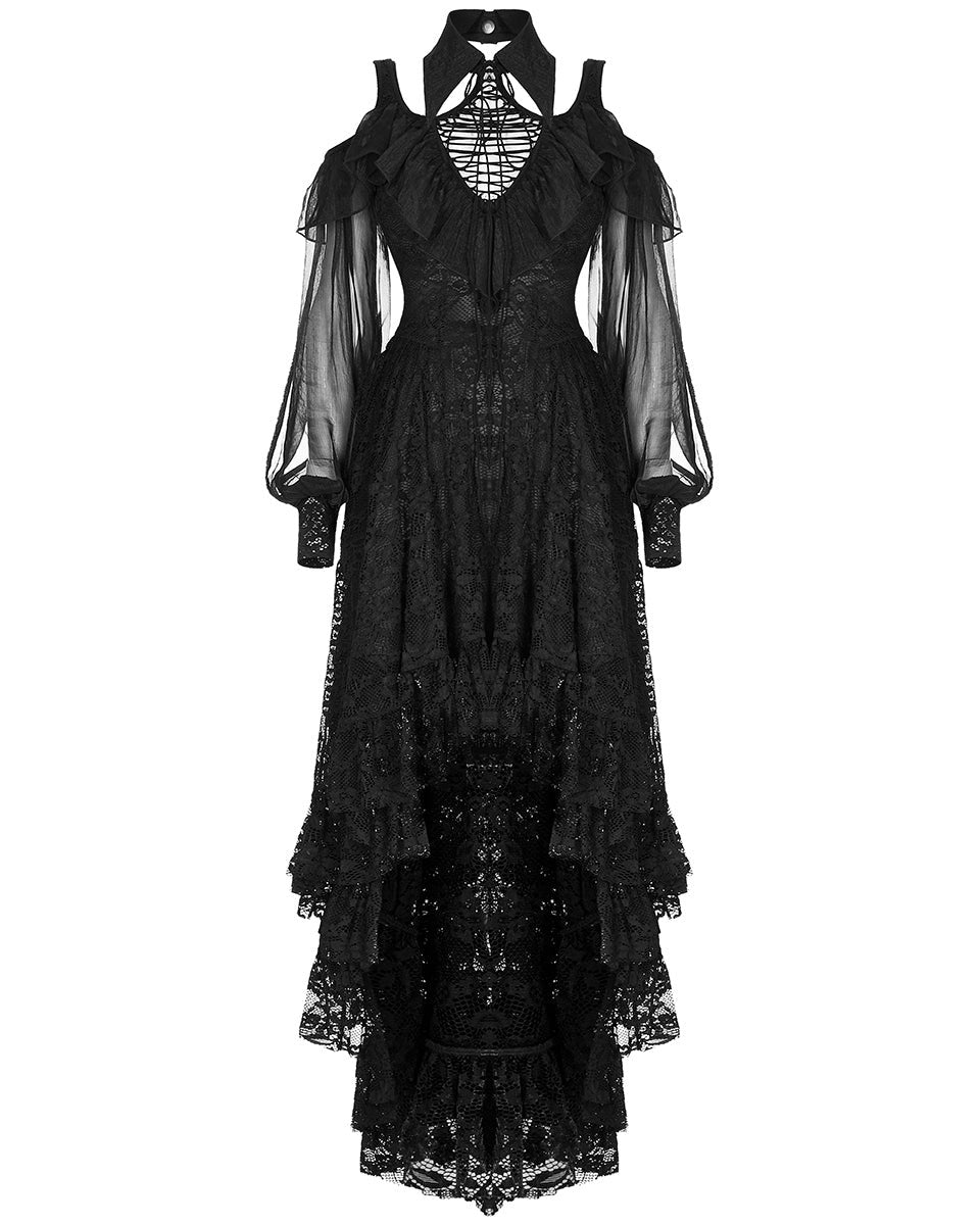 Gothic Floral Lace Dress