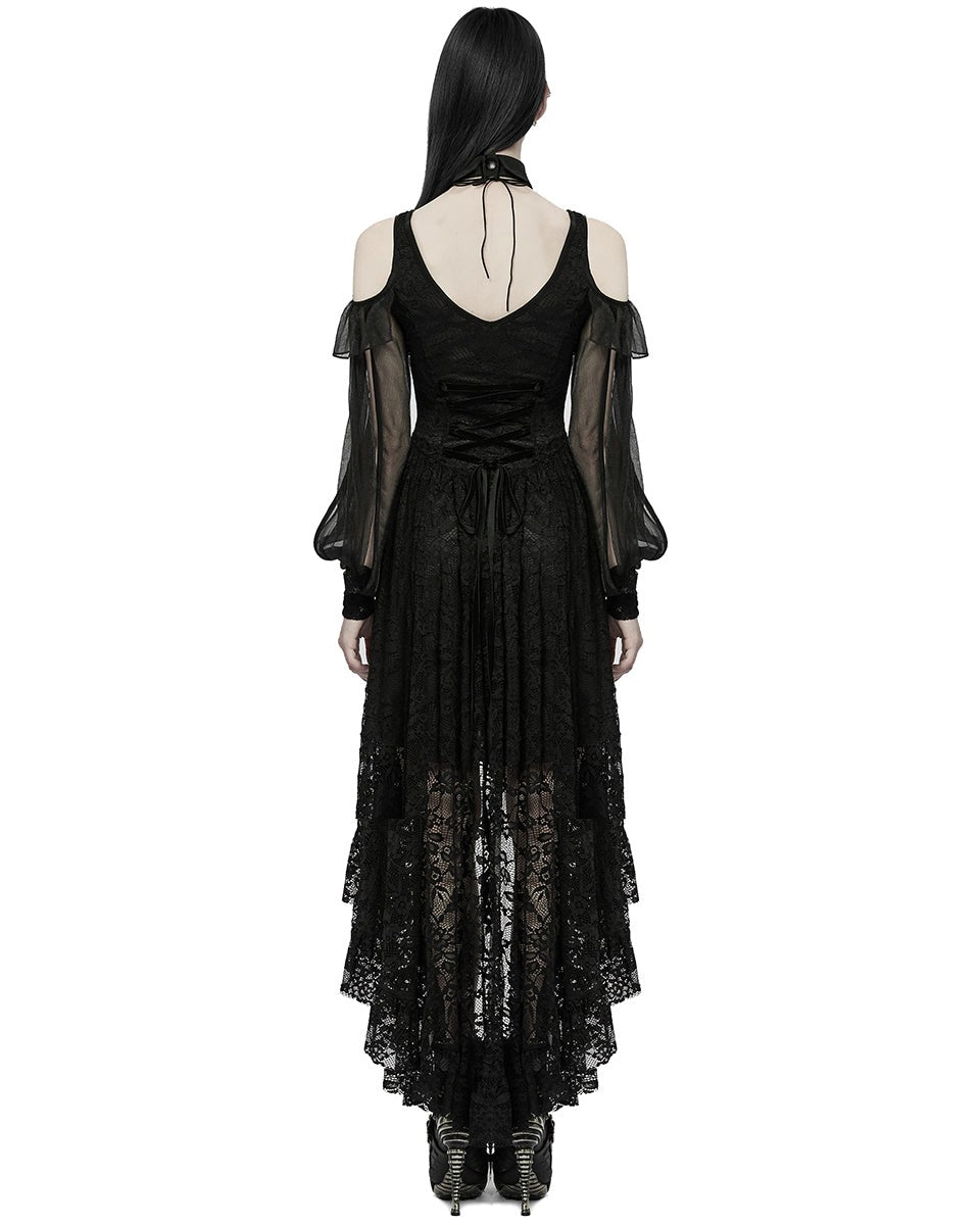 Gothic Floral Lace Dress