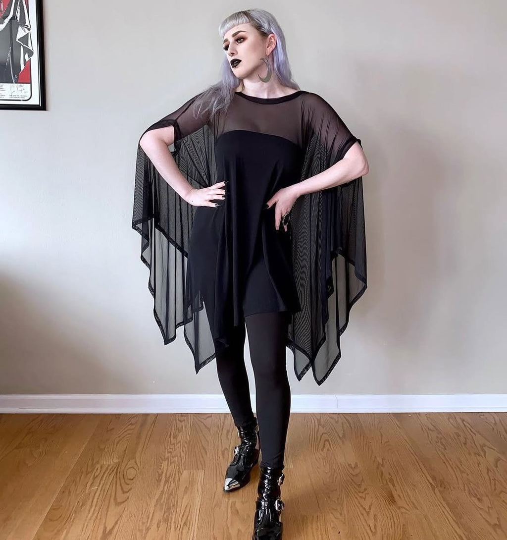 Mesh Rhiannon Flowing Tunic Top