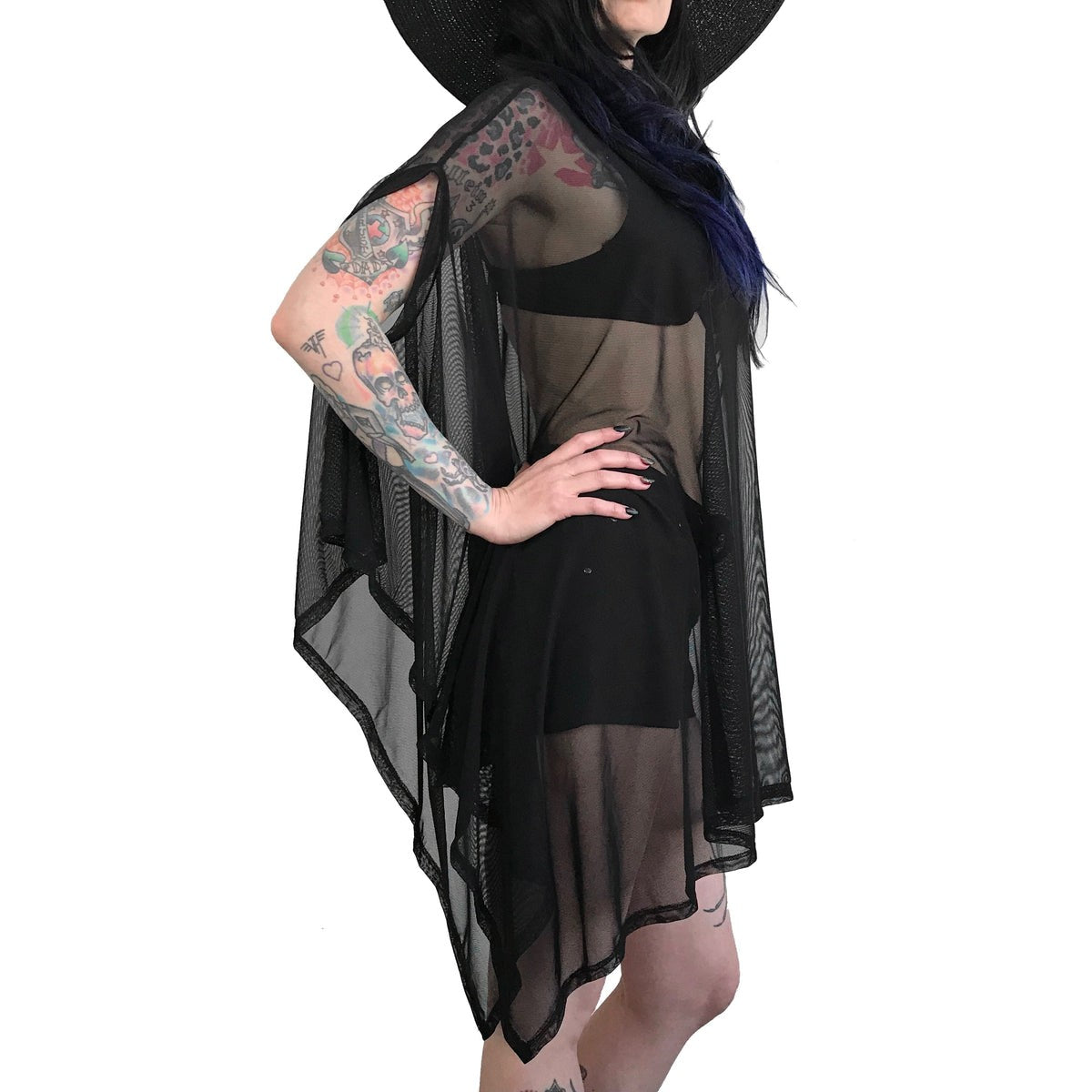 Mesh Rhiannon Flowing Tunic Top