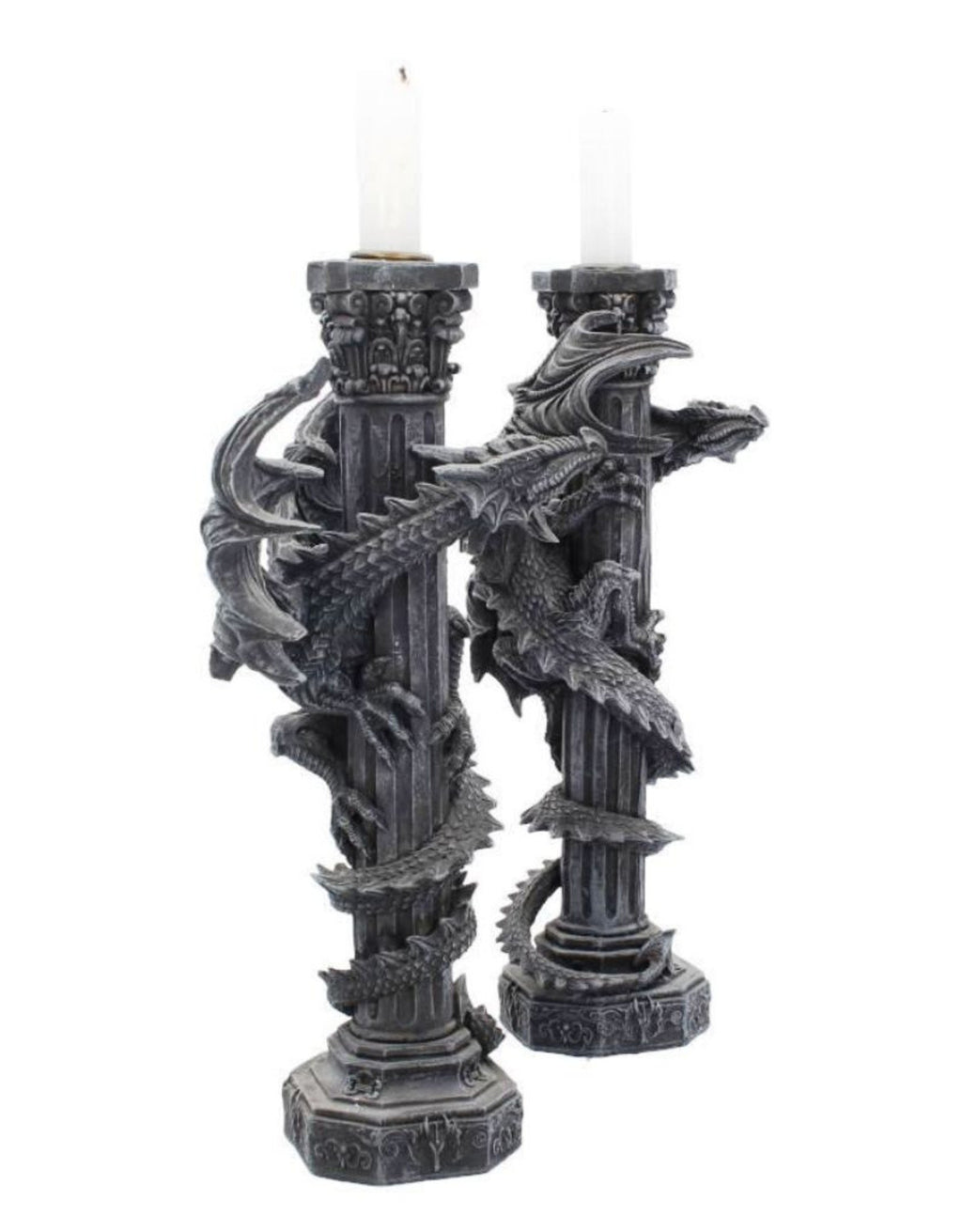Candelabros Columnas de Dragones