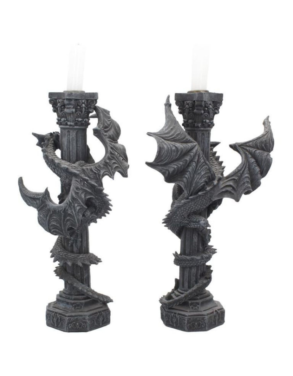 Candelabros Columnas de Dragones