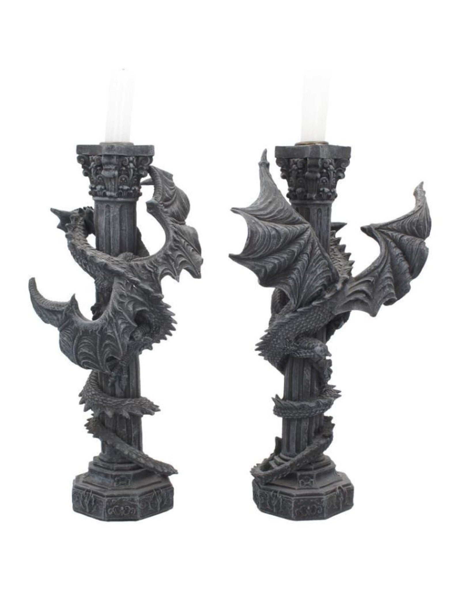 Candelabros Columnas de Dragones