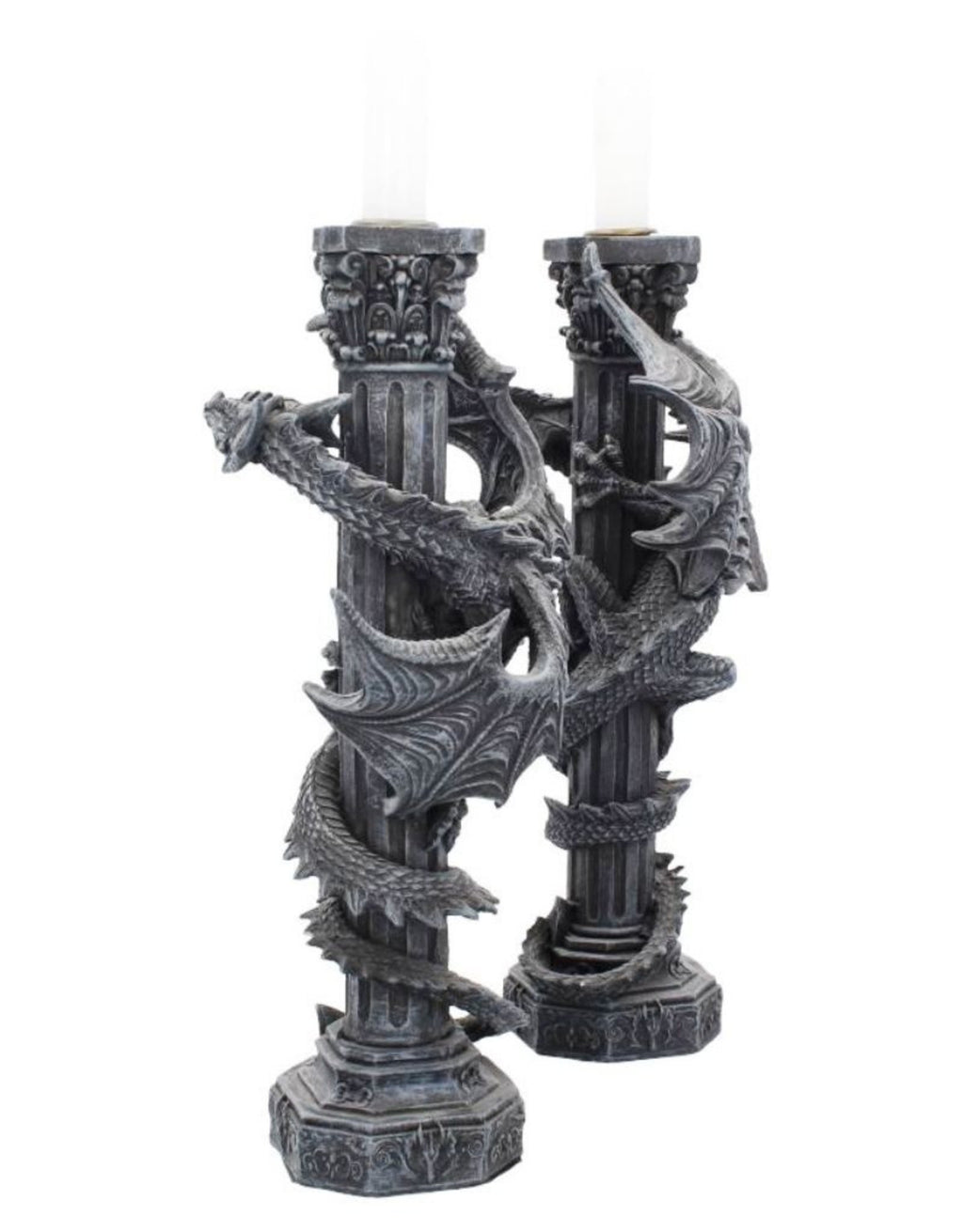 Candelabros Columnas de Dragones