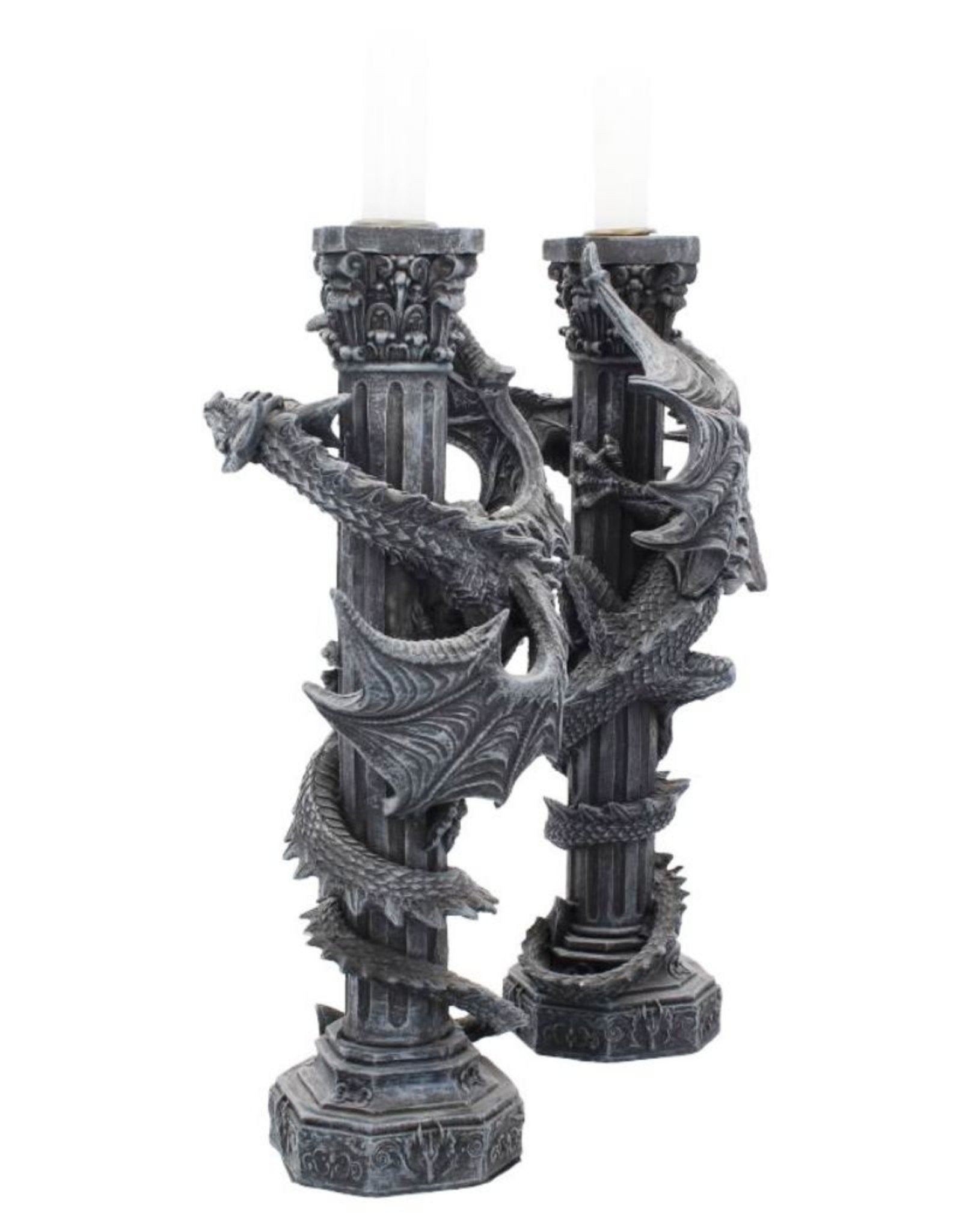 Candelabros Columnas de Dragones