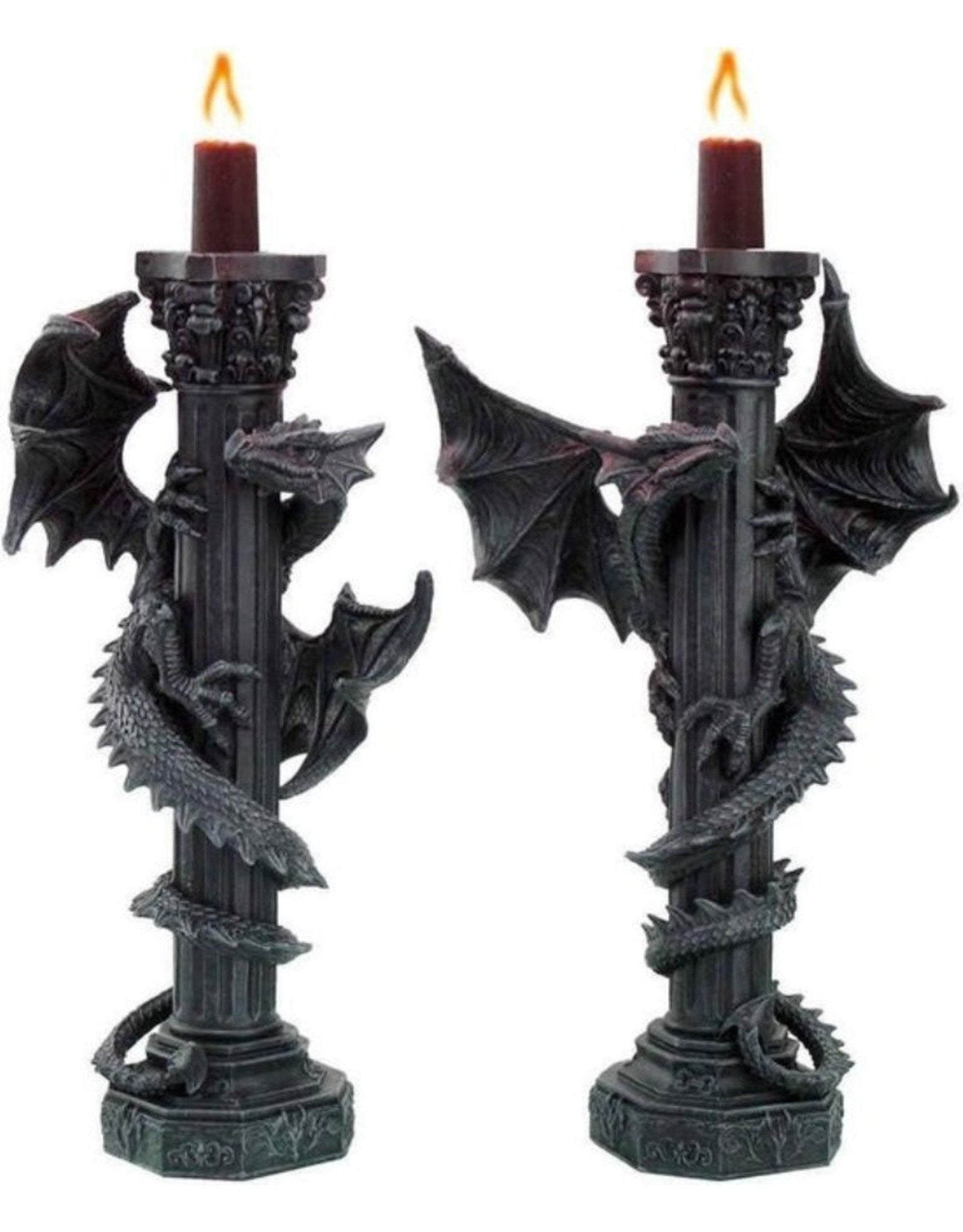Candelabros Columnas de Dragones
