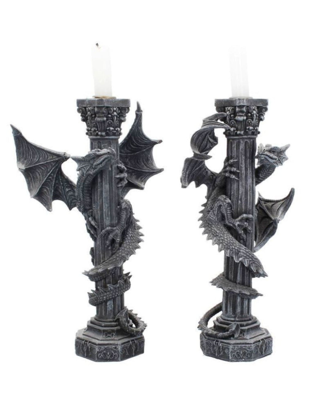 Candelabros Columnas de Dragones