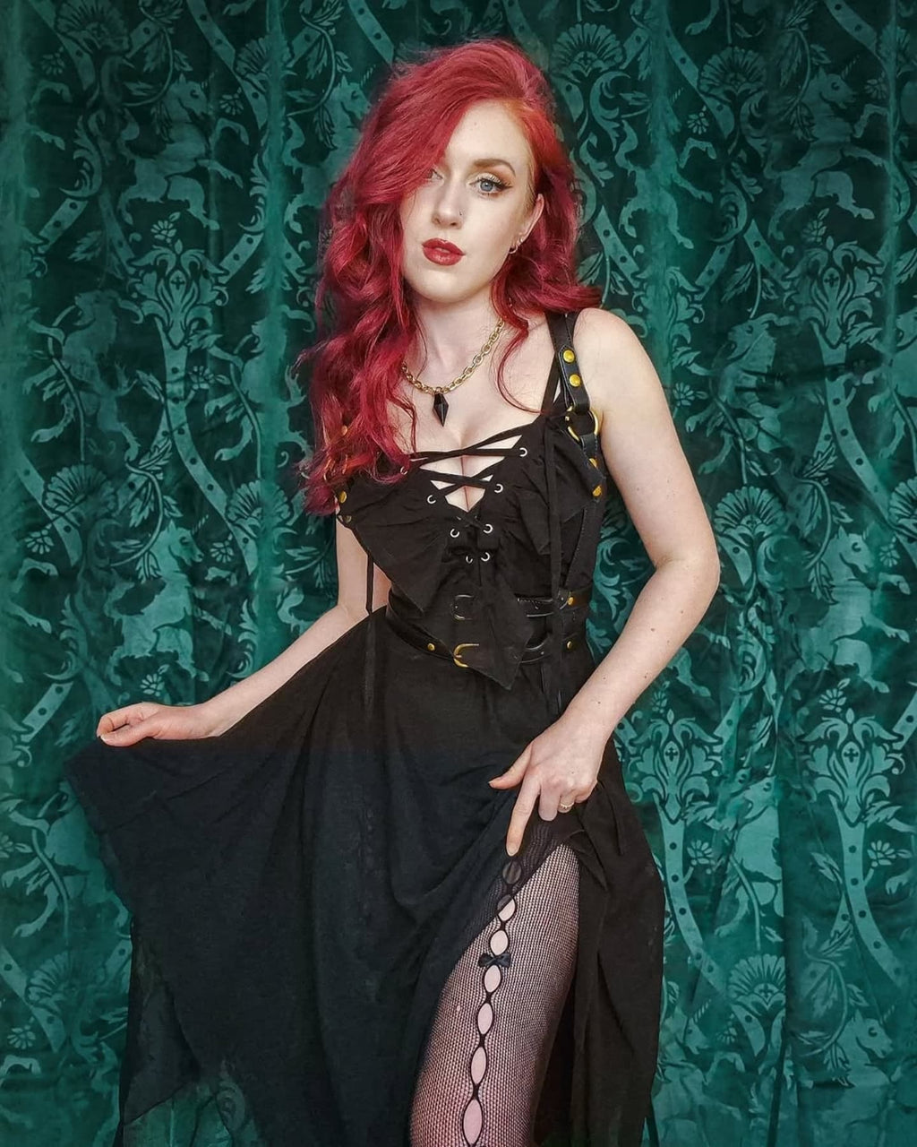 Anshee Lace-Up Dress