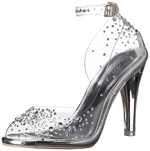 Clear Rhinestone Heels