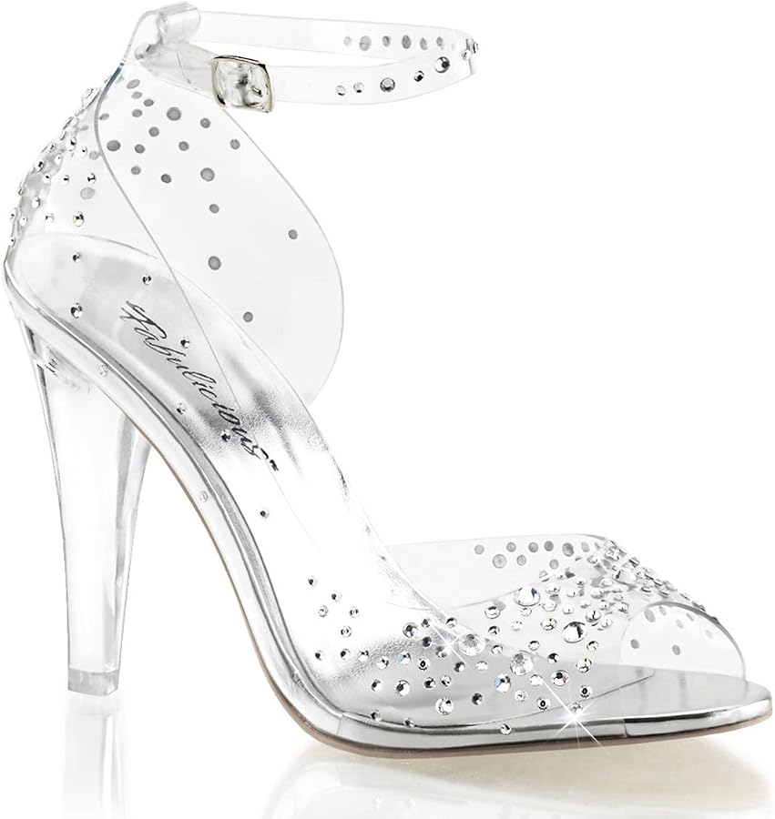 Clear Rhinestone Heels