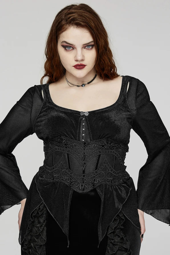 Elegant Lace Applique Cincher Corset