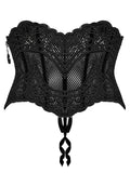 Elegant Lace Applique Cincher Corset