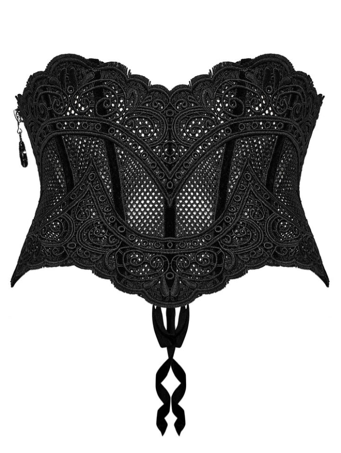 Elegant Lace Applique Cincher Corset