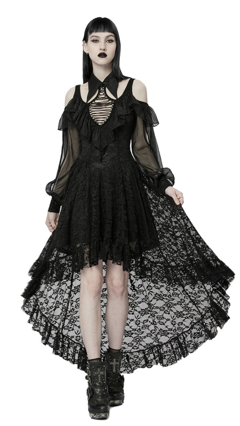 Gothic Floral Lace Dress