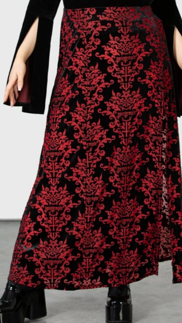 Scarlet Fiend Maxi Skirt