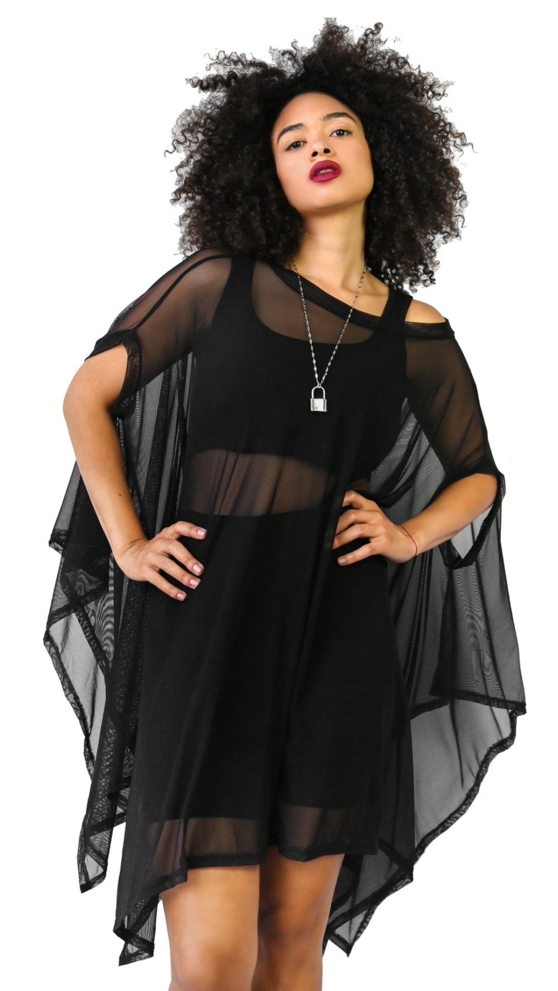 Mesh Rhiannon Flowing Tunic Top