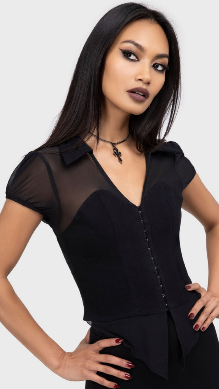 Cryptic Cora Top
