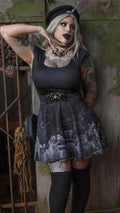 Tombstone Bats Skater Dress