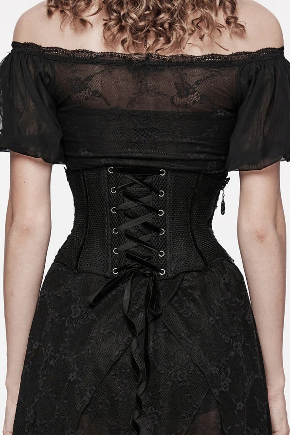 Elegant Lace Applique Cincher Corset