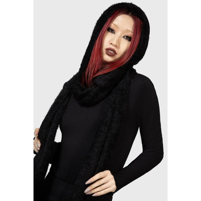 Ashen Hooded Scarf