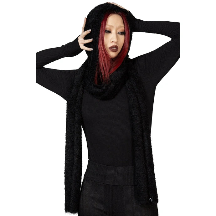Ashen Hooded Scarf